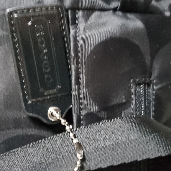Coach Black Signature Travel Bag/Diaper Bag - Picture 12 of 15